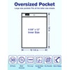 SUNEE 30 Packs Oversized Reusable Dry Erase Pocket Sleeves with