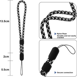 6 Pack Correa de Muñeca con Lanyard, Correas Ajustables de Nylon para Funda de Airpods, Funda de Teléfono, Llaves, Cámara, Memoria USB, Portaláminas