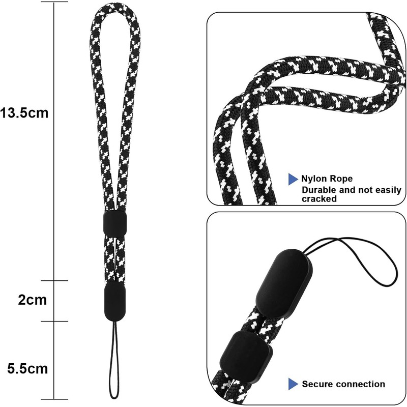 6 Pack Correa de Muñeca con Lanyard, Correas Ajustables de