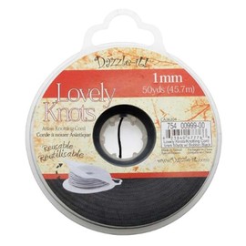 Dazzle-It! 75400999-00 Knotting Cord, Black