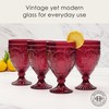 Fitz and Floyd Trestle Glassware Ornate Goblets, 4 Count (Pack