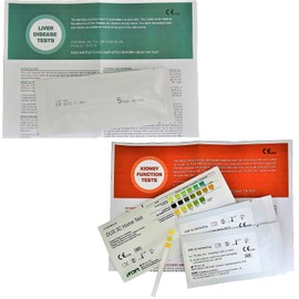 15 x Liver Disease Function Tests + 15 x Kidney Function Urine Health Check Tests