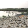 HUIOP Fishing Rod Holder, Adjustable Retractable, Aluminum, Black, Deck Mount,