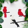Bird Feather Christmas Bird Simulation Bird Garden Decoration Bird Foam