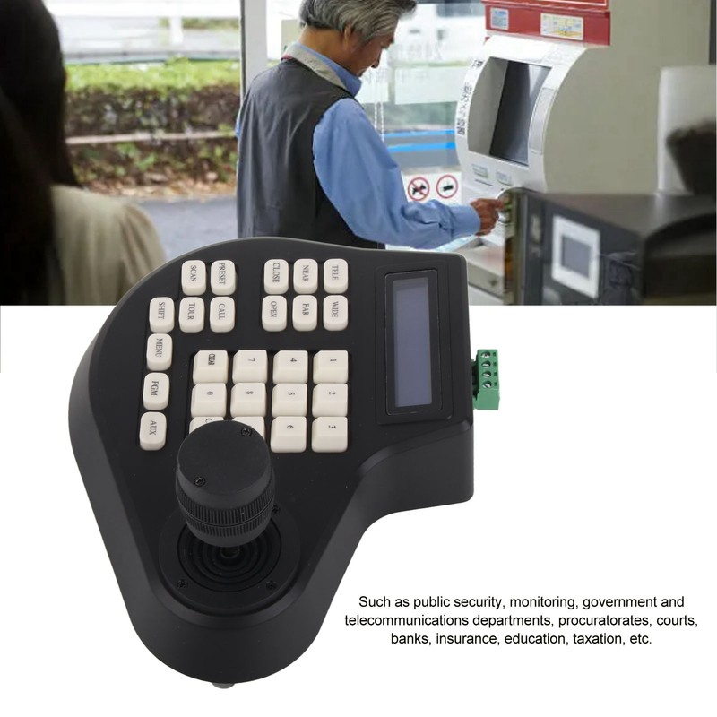 3D PTZ Camera Keyboard RS485 PTZ Joystick Controller LCD Display