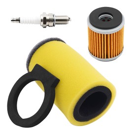 Road Passion 1 x Air Filter 1YW-14451-00-00 FS-920 & 1 x Oil Filter & 1 x Spark Plug Compatible with Yamaha Big Bear 350 Kodiak 400 4x4
