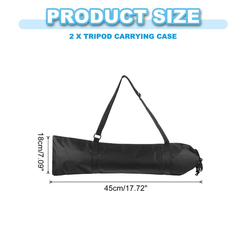 PATIKIL Tripod Carrying Case, 2Pcs Nylon Padded Tripod Bag with