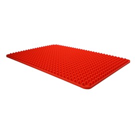 Dexas 4-in-1 Elevated Silicone Cooking Mat for Healthy Non-Stick Baking and More, 16.25 by 11.5 inches