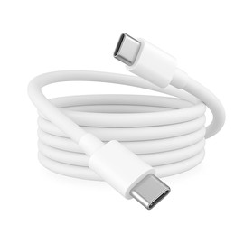 D & K Exclusives USB C to USB C Charging Cable 6ft Fast Charging Cord with Power Delivery, Durable Tangle-Free Design, High-Speed Data Transfer, Type C to C Charger Cable for Phones, Tablets, Laptops