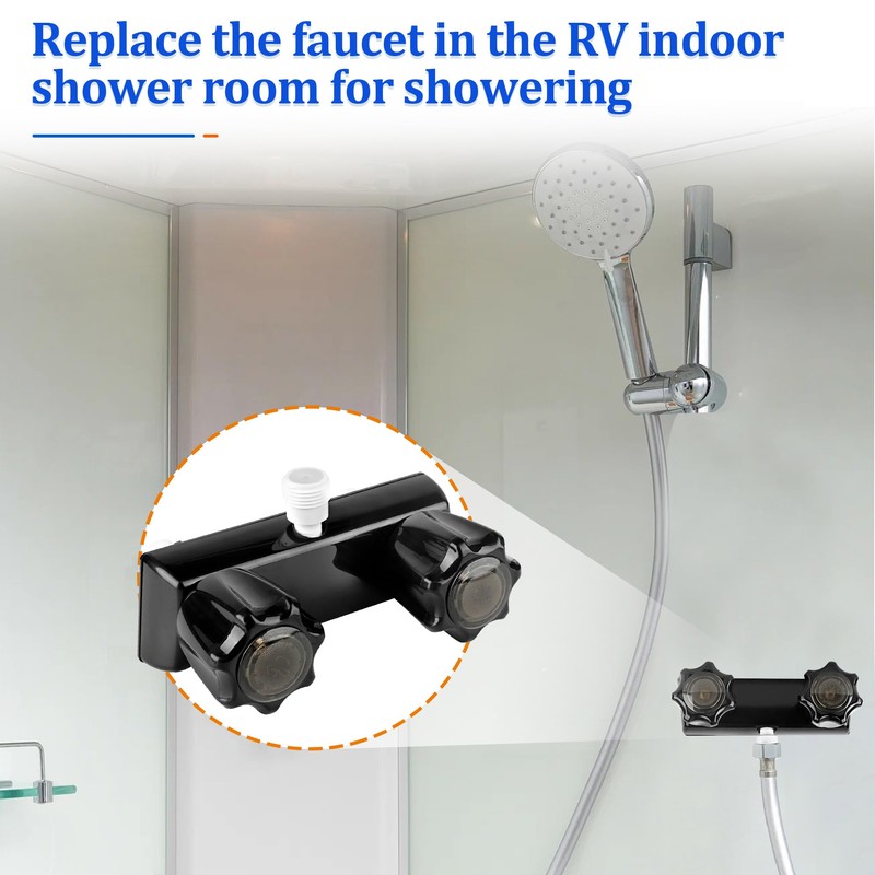 RV Shower Faucet Camper Shower Faucet Replacement, 4” Shower Valve