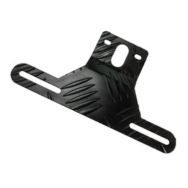 Kewucn Car Aluminum License Plate Light Bracket, Auto License Plate Holder Bracket and Light Mount, Universal Vehicle Exterior Accessories for UTV ATV Trailer Truck RV Motorcycles (Black)