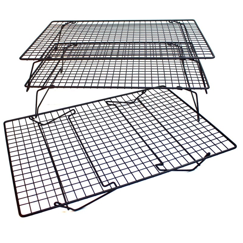 Sunflair Professional Grade 3 Tier Cross Grid Cooling Rack (set