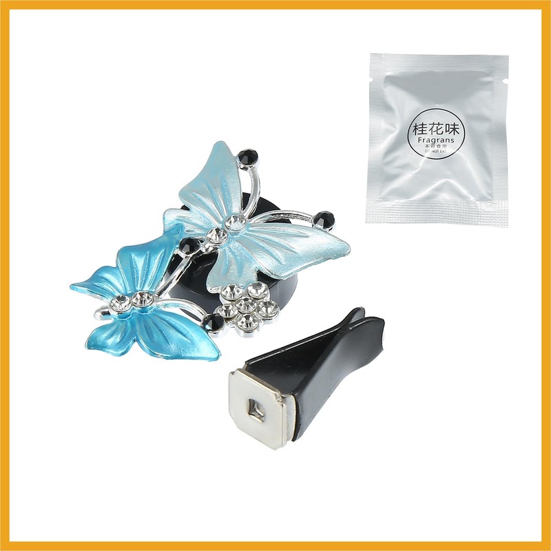Partuto Car Air Conditioner Butterfly Shape Clips Outlet Vent Vent