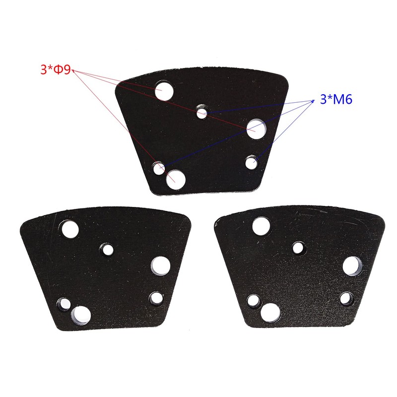 3 Pcs Trapezoid Genenal Sintering Diamond Grinding Disc Block for