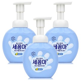 Stop bacteria, antibacterial bubble hand wash, lemon scent, 250ml, 3 pieces / 세균아꼼짝마 항균 버블 핸드워시 레몬향, 250ml, 3개