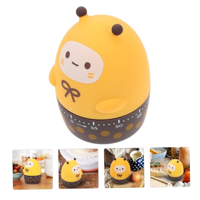 ABOOFAN Mechanical Cooking Timer Cute Cartoon Design Easy to Use