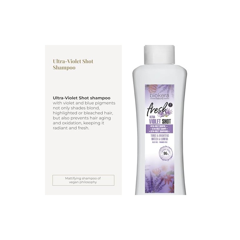Salerm Ultra Violet Shot Shampoo 300ml - Incluye Regalo -