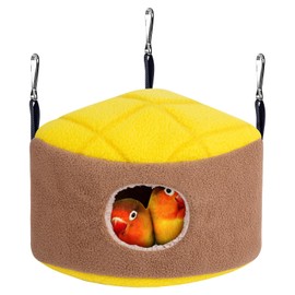 TCYYNEK Bird Hammock House Winter Warm Bird Nest House Bed Hanging Tent Pet Warm Cotton Nest Bird Bed Parrot Hammock Winter Guinea Pig