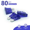 Fuselechada (80Pcs) 3 Amp Standard Fuse, 3A Car Blade Fuses