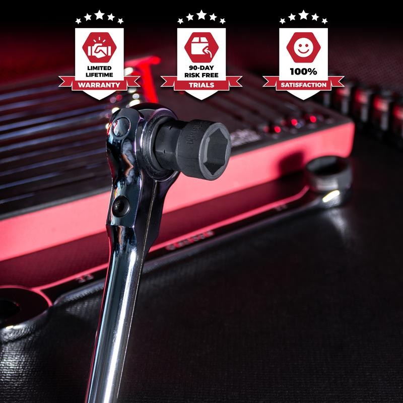 Olsa Tools Stubby Impact Socket Sets - 3/8" or 1/2"