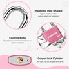 Puroma 2 Pack Keyed Padlock with 3 Keys Alike, 1.1