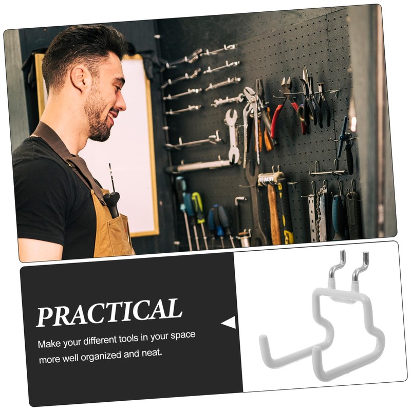 SHINEOFI Heavy Duty Pegboard Hook Versatile Wall Organizer for Tools