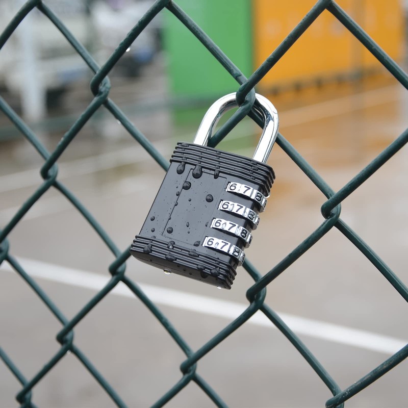 ZHEGE Combination Padlock, 4 Digit Padlock for Gym Locker, School