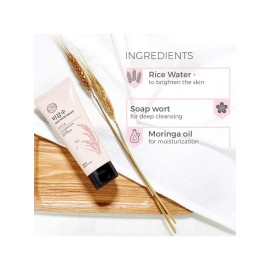 THE FACE SHOP Rice Water Bright Foaming Cleanser with Rice Water - 5fl.oz./150ml