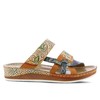 Spring Step L'Artiste Women's Caiman Slide Sandal Camel Multi EU