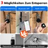 Eseesmart Fingerprint Lock, Smart Lock with Bluetooth iWatch Open, Padlock