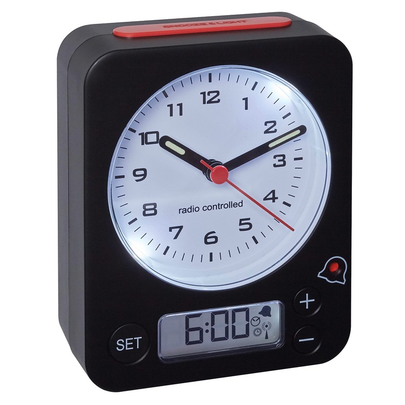 TFA-Dostmann Combo TFA 60.1511 Wireless Alarm Clock, 9 x 4