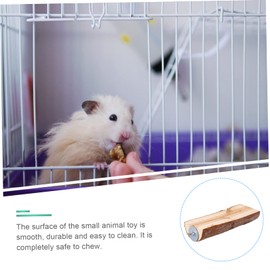 BESPORTBLE Hamster Wooden Pedal Jumping Platform Toy Squirrel Hamster Standing Board Safe Natural for Cage Corner Promotes and Care