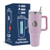 Termo Purificador Filtro De Agua Portable 1.2lts Diseño 2en1