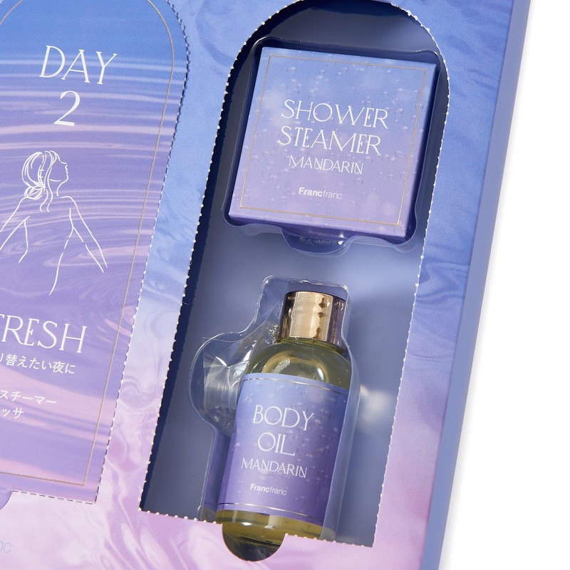 Francfranc 3DAYS Home Spa Set New Life Gift Light Blue
