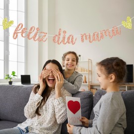 Feliz Dia Mama Banner, Best Mom Ever, Mothers Day Sign, Mother's Birthday Party Decorations, Happy Mother's Day Party Supplies