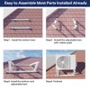 WeCooper Rooftop Mini Split Mounting Bracket 9000to24000BTU,Heavy Duty Adjustable Roof