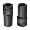 sourcing map 3/4-Inch Drive 19mm 12-Point Deep Impact Socket, CR-MO