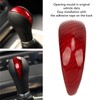 Gear Shift Knob Cover Red Red Carbon Fiber Shifter Lever