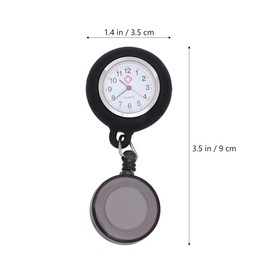 iplusmile Reloj Para Mujer Reloj De Reloj De Retráctil Con Segundero Para Enfermeras Clip Digital En Reloj De Reloj De Portátil Para Enfermeras Médicos Reloj Retráctil