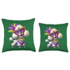 Mardi Gras Poodle Dog Throw Pillow
