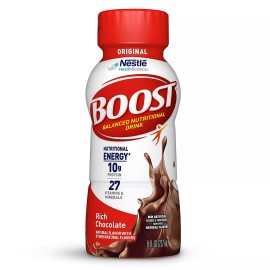 Boost Original Complete Nutritional Drink Assortment 8 Fl Oz Bottle, 24 Ct  - Creamy Strawberry