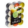 Spaas 24 Scented Tealights Assorted Colours, ± 4.5 Hours, Southern