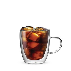 Bialetti (ビアレッティ) Bialetti Capri Double Wall Glass Heat-Resistant Glass 350ml (11.83 fl oz) 2-Piece Set