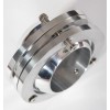CNCDPT 2" Polished Aluminum Swivel Base Steering Column Floor Mount