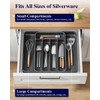 Kitsure Cutlery Drawer Organiser for Kitchen - Adjustable Cutlery Tray