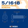 10 PCS 5/16-18 x 1/2 Button Head Socket Cap Screws,