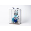 花冠seina Preserved Flower White/Black Cat Flower Gift Present Made in