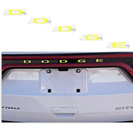 Reflective Concepts Dodge Lift Gate Emblem Overlay Decal - 2014-2026 Durango (Bright Yellow)