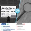 10x Large Magnifying Glass for Reading with Light,Books Full Page