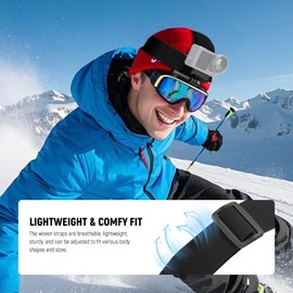 NEEWER Accessories Kit Compatible with GoPro Hero Insta360 DJI AKASO Action Camera, Quick Release Head Strap Mount, Chest Harness, Backpack Hat Clip Holder & 360° Wrist Strap for POV Recording, GP-75